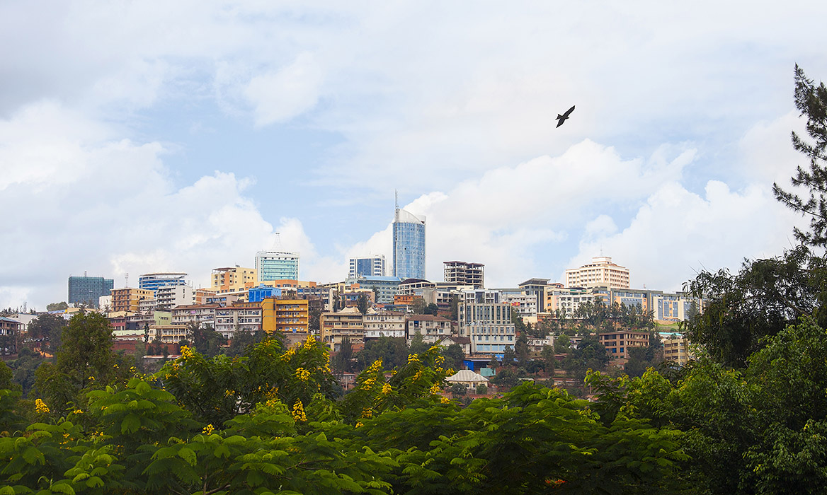 Kigali skyline of Business district, Rwanda